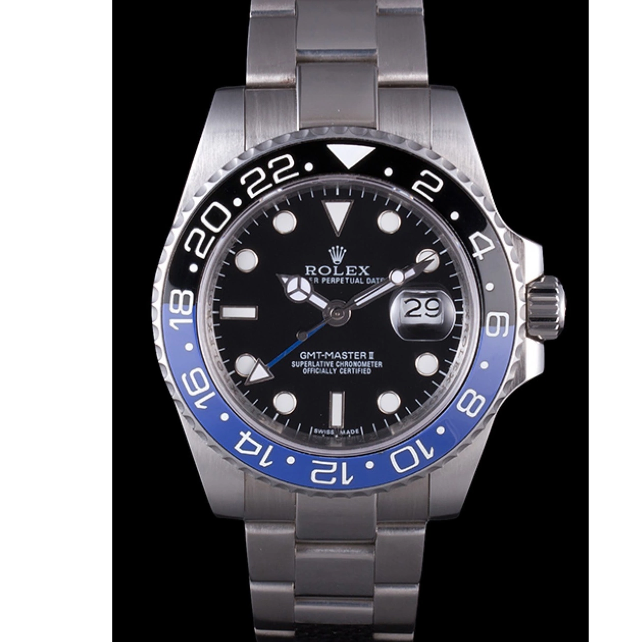 Aaa replica II GMT BLACK BEZEL 621393 rl431 Rolex 2013 MASTER BLUE 0619